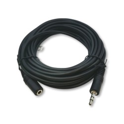50090; Cable; Jack 3.5mm socket,Jack 3.5mm plug; 5m; Goobay
