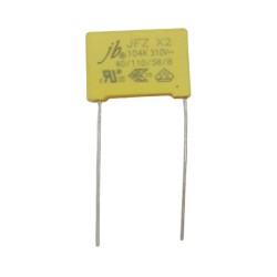 JFZ0A9104K150000B; Capacitor: polypropylene; X2; 100nF; 15mm; ±10%; 18x12x6mm; 310VAC; Jb Capacitors