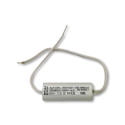 MKSP-6P 4UF 450V B; Capacitor: motors, run; 4uF; 450VAC; Ø15x47mm; ±5%; Mounting: THT; MIFLEX
