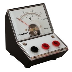 P205-05; Meter: table; VDC: 0÷3/15V; 2%; Display: analogue; 50Ω; PEAKTECH