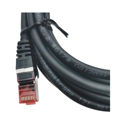 68698; Patch cord; S/FTP; 6; stranded; Cu; LSZH; black; 3m; halogen free; Goobay