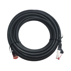 68700; Patch cord; S/FTP; 6; stranded; Cu; LSZH; black; 5m; halogen free; Goobay