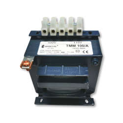 TMM100/A400/110V; Transformer: mains; 100VA; 400VAC; 110V; Leads: terminal block; BREVE TUFVASSONS