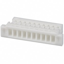 SHR-10V-S-B: Raster signal connectors 1,00mm;Plug; wire-board; female; SH; 1mm; PIN: 10; w/o contacts; for cable