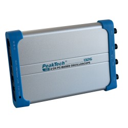 P 1326; PC connected oscilloscope; 70MHz; Ch: 4; 10Mpts; 250Msps; 1MΩ/15pF; PEAKTECH; PKT-P1326