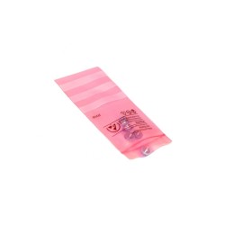 003-0001; Protection bag; ESD; L: 127mm; W: 76mm; Thk: 75um; 100pcs; pink; ANTISTAT