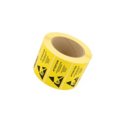 055-0003; Self-adhesive label; ESD; 76x38mm; Package: reel; 1000pcs.; ANTISTAT