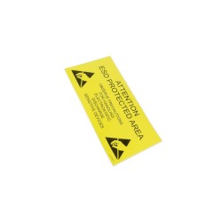 055-0007; Self-adhesive label; ESD; 300x150mm; yellow-black; ANTISTAT