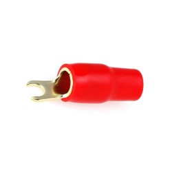 30.4420-02; Terminal: fork; M4; 20mm2; gold-plated; insulated; red; ACV