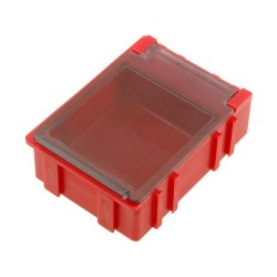 ; Bin; ESD; 41x37x15mm; Mat: Liastat (dispative); red; LICEFA