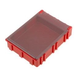 ; Bin; ESD; 68x57x15mm; Mat: Liastat (dispative); red; LICEFA