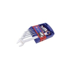W003304; Key set; combination spanner; Chrom-vanadium steel; Pcs: 6; Workpro